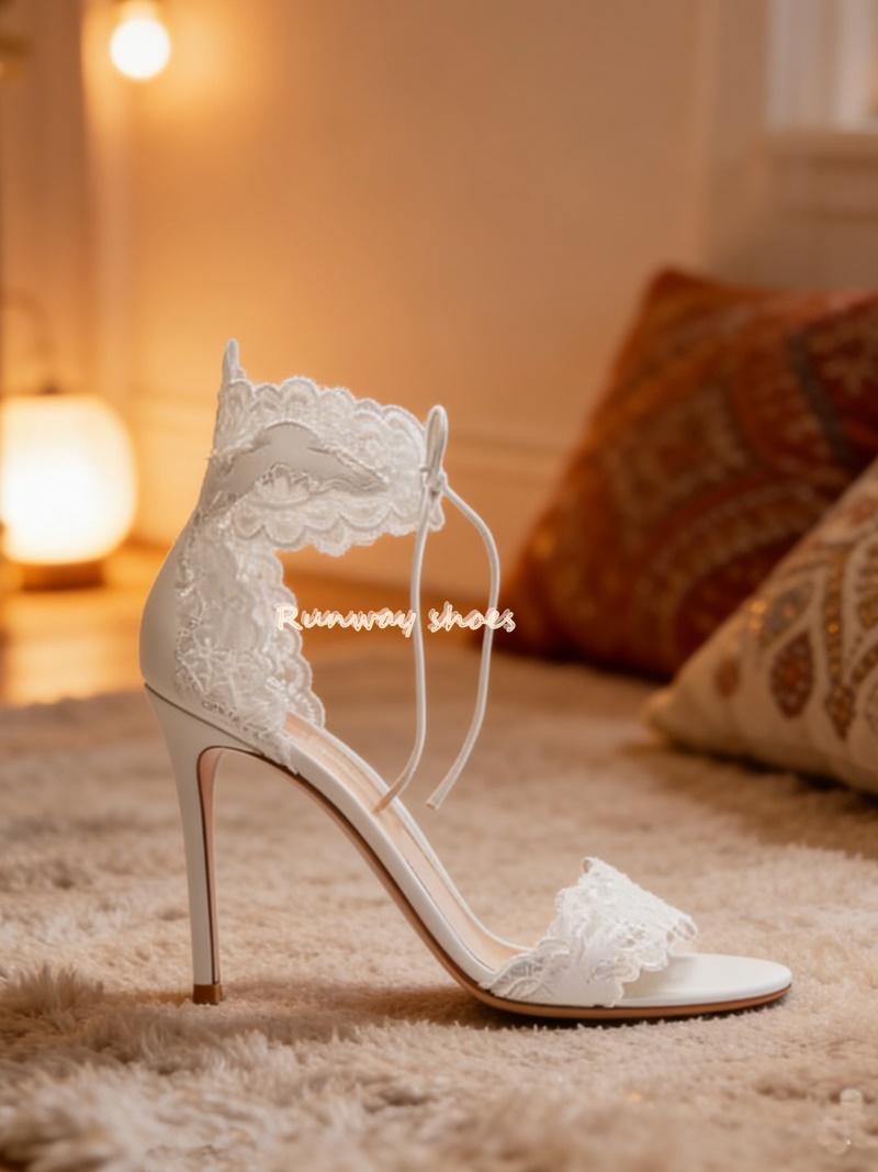 Luxury Lifestyle Shoes - Белые свадебные туфли с круглым носком,