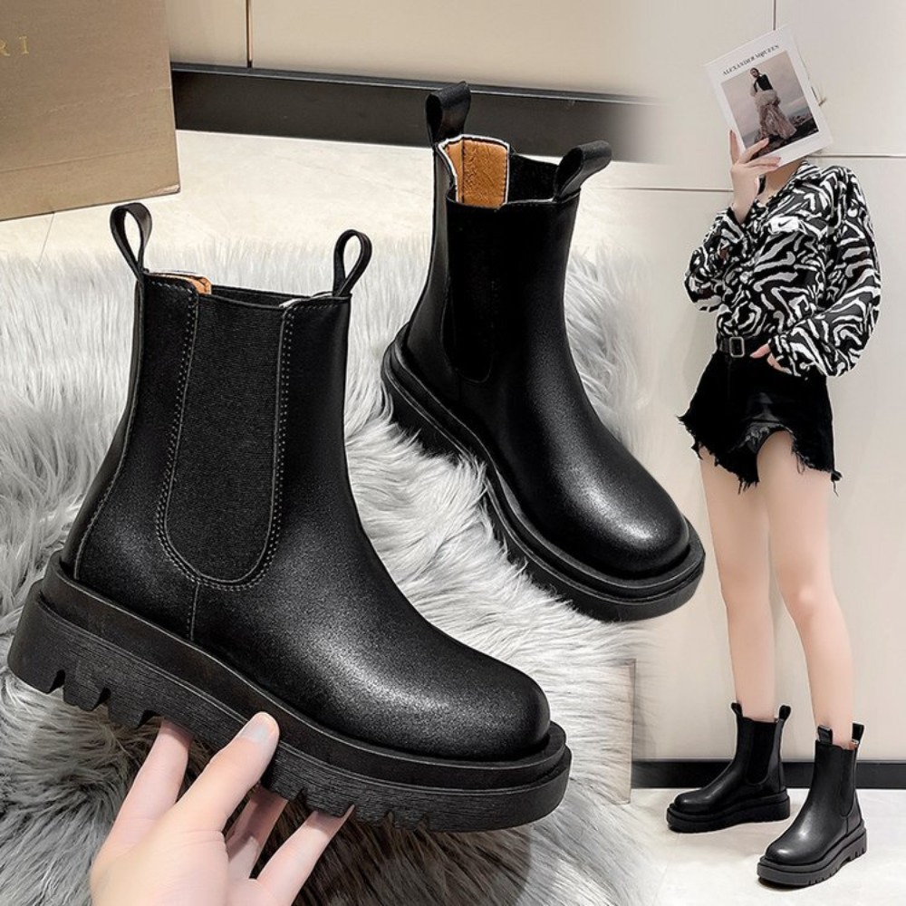 Luxury Lifestyle Shoes - Женские ботинки на толстой подошве, челси,