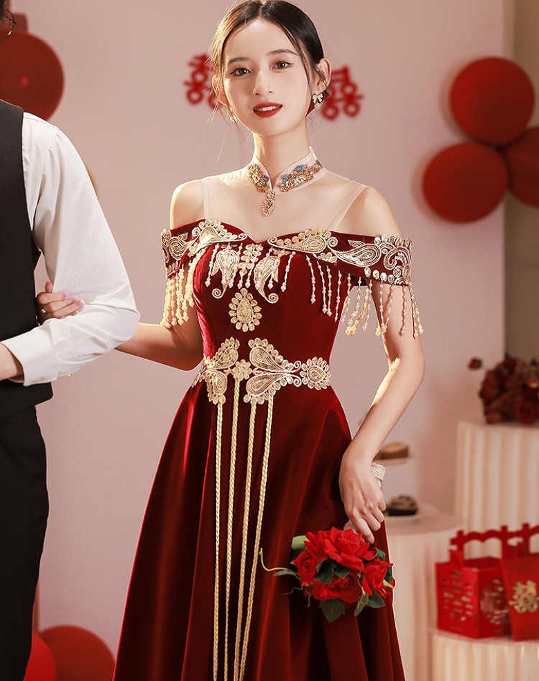 Luxury Lifestyle For Women - Платье-ципао в китайском стиле для невесты,
