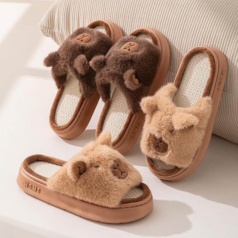 Luxury Lifestyle Shoes - Женские тапочки из конопли с мультяшным