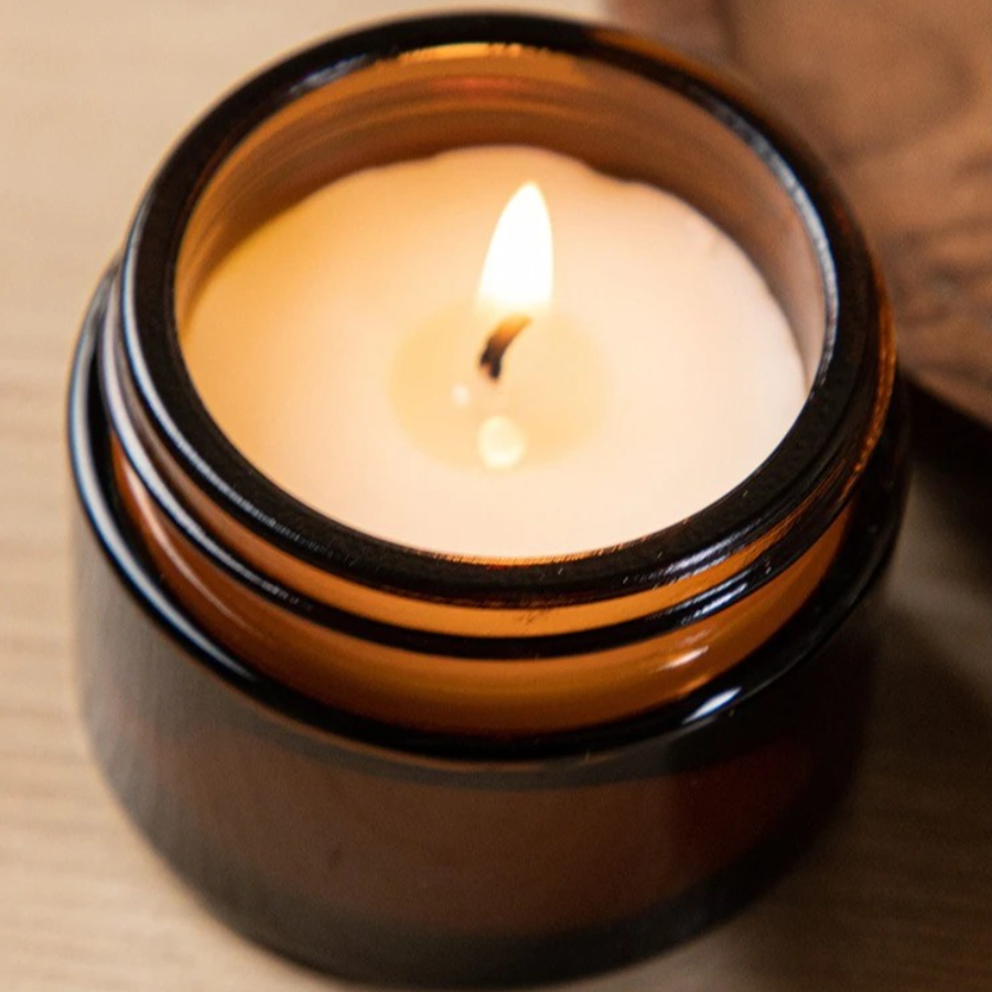 Коричневая стеклянная чашка, а – обзор и цена Scented Candle Luxury